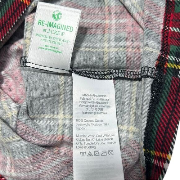 J. Crew & Zara Basics Red and Black Tartan Plaid Turtleneck Matching Ankle Pants - Picture 12 of 12